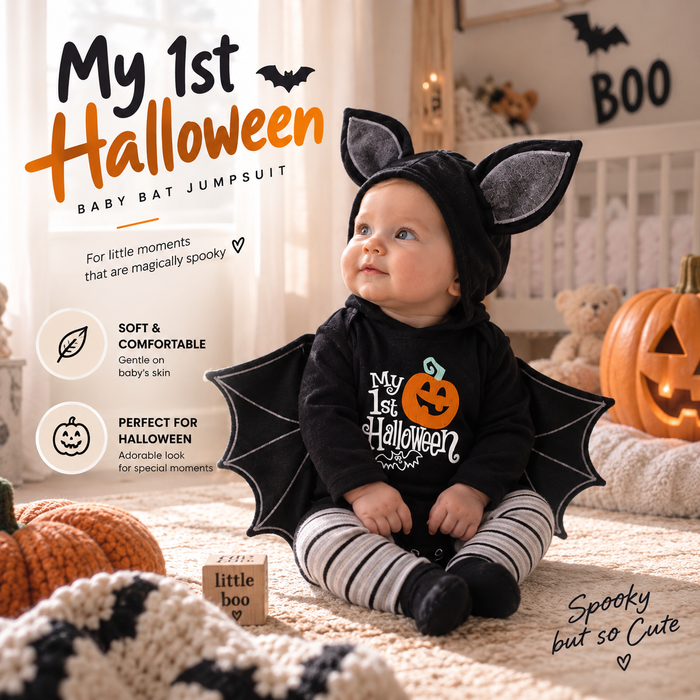Baby Halloween Bat Costume By Alfero