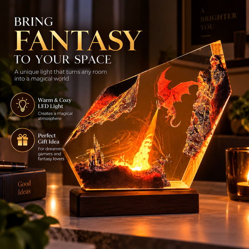 Fire Dragon Halloween Lamp By Alfero