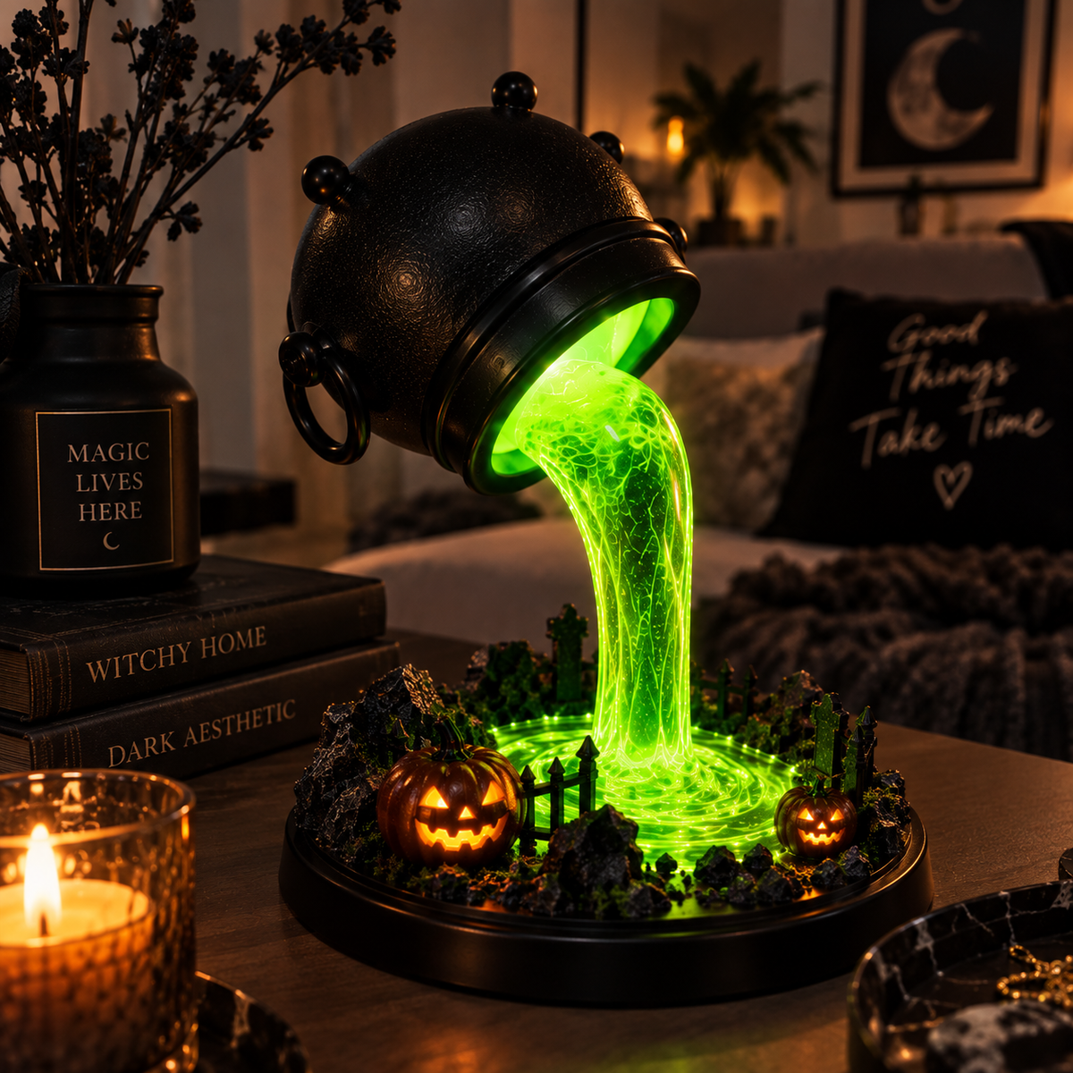 Witch Cauldron Lamp By Alfero