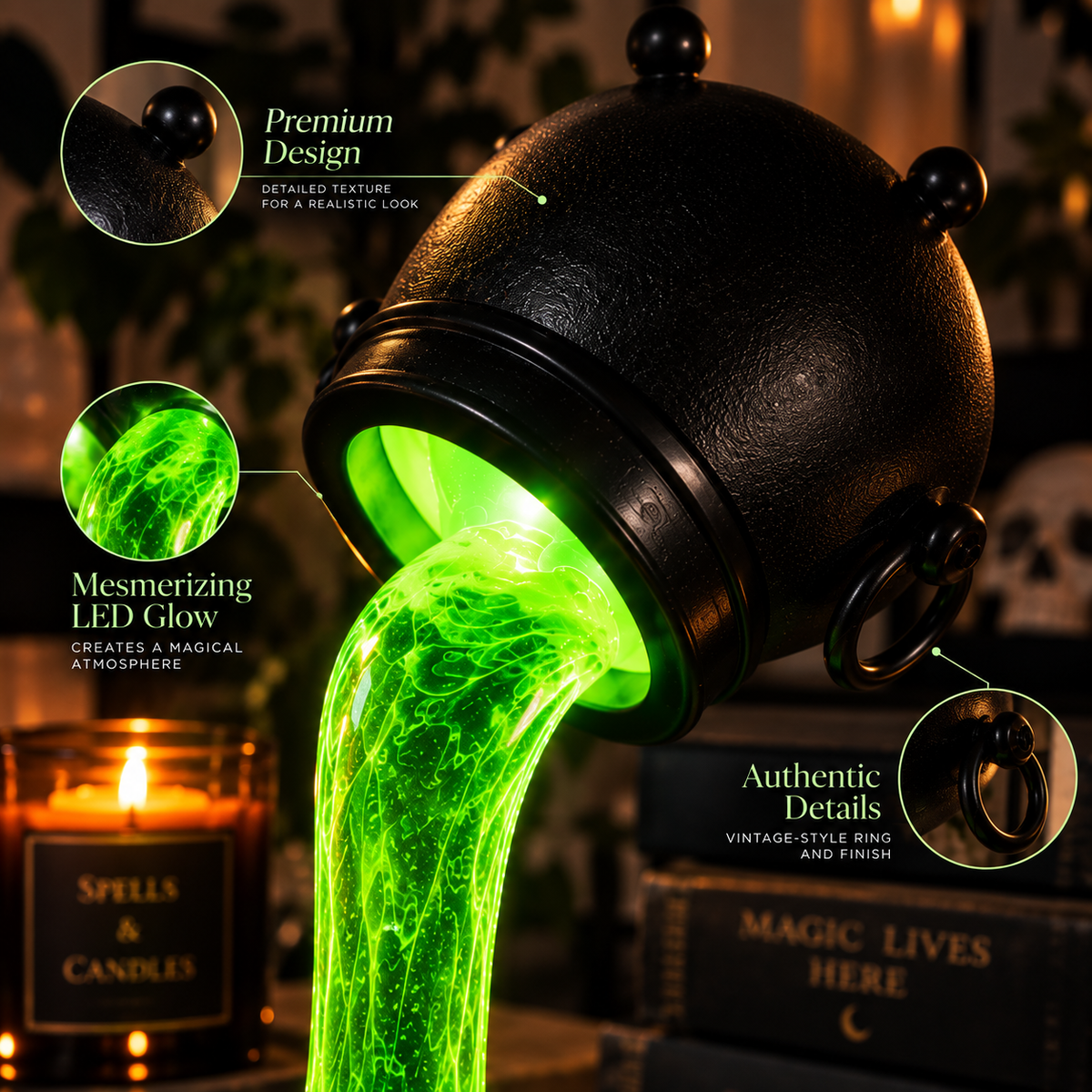 Witch Cauldron Lamp By Alfero