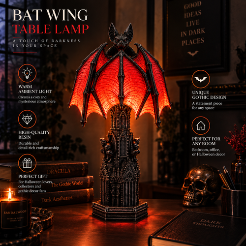 Bat Halloween Lamp By Alfero