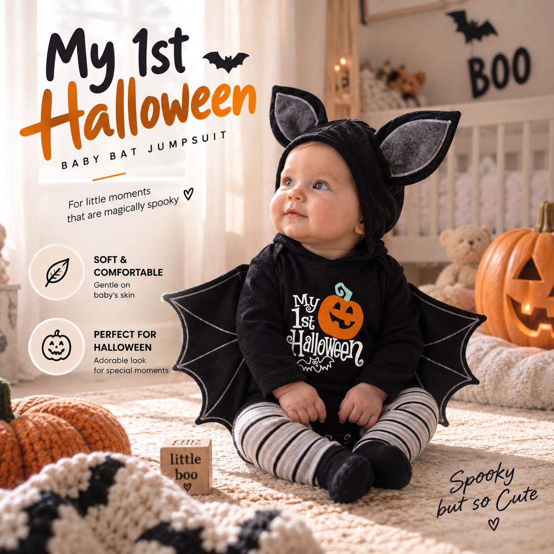 Baby Halloween Bat Costume By Alfero