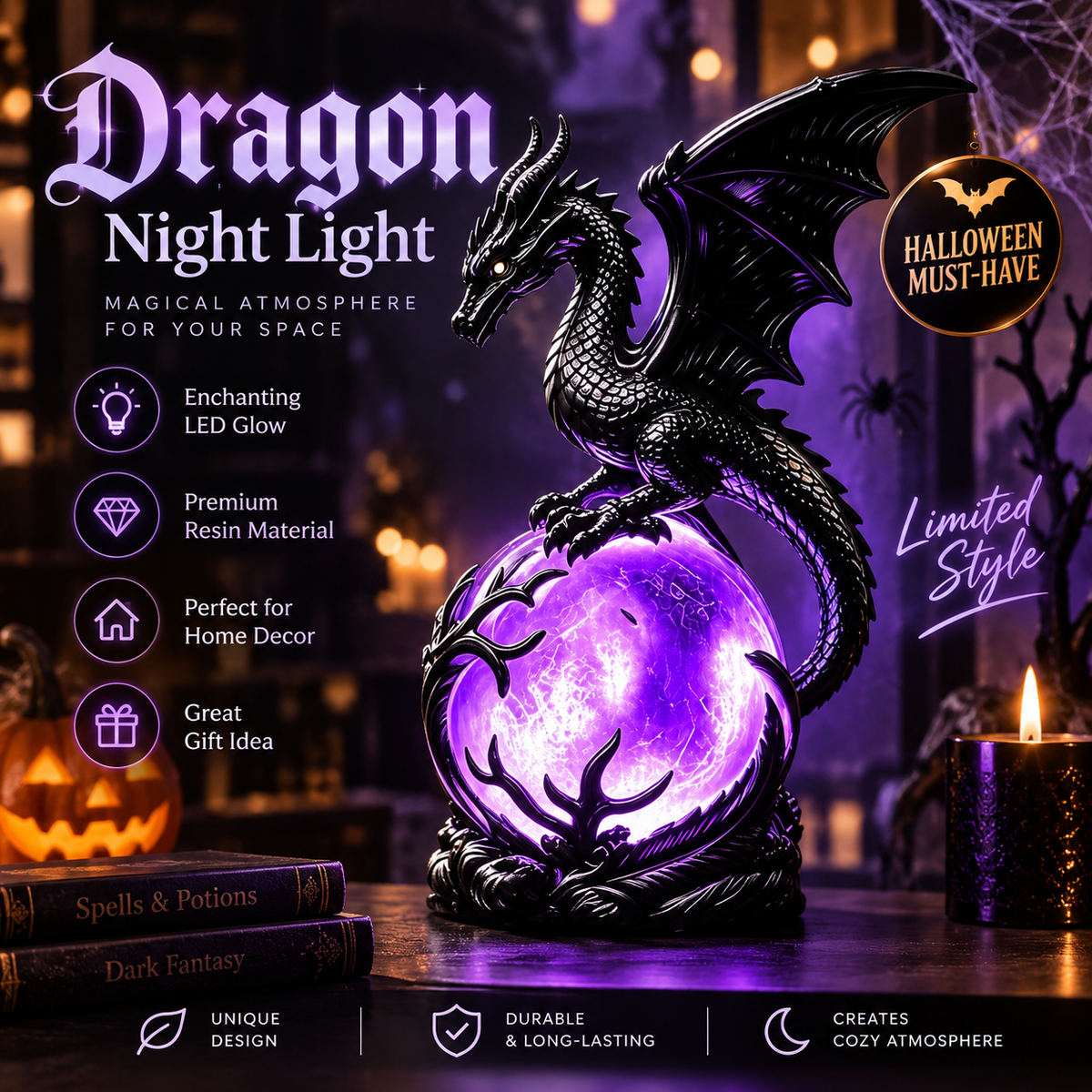 Dragon Night Lamp By Alfero