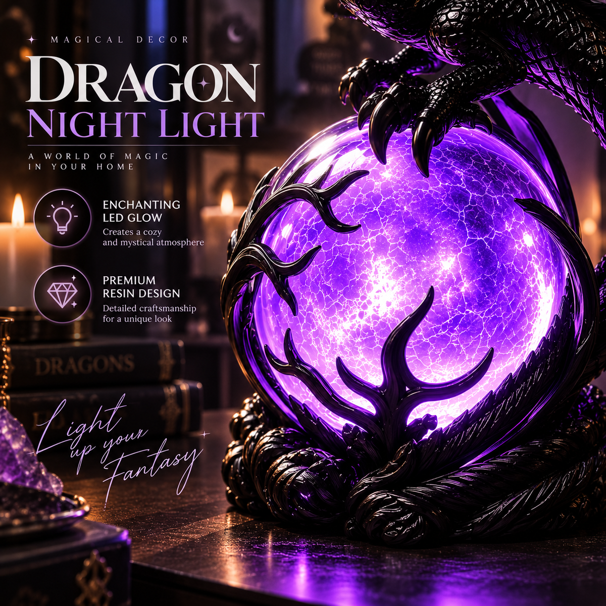 Dragon Night Lamp By Alfero